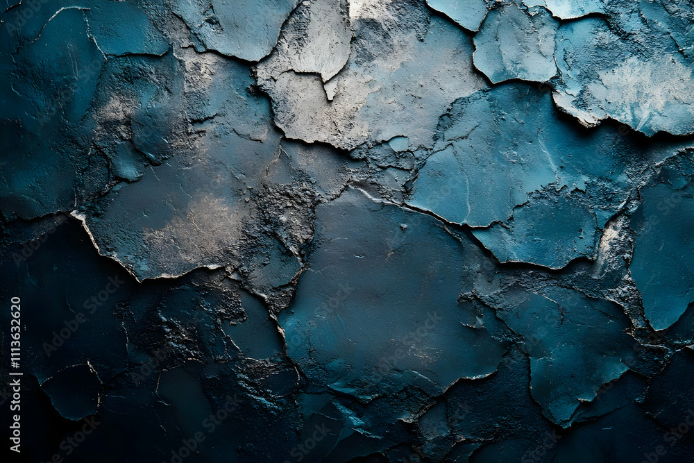 Dark Blue Cracked Texture Abstract Background Dark Blue Cracked Texture Abstract Background