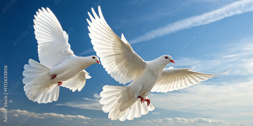 Fototapeta premium Wedding Doves