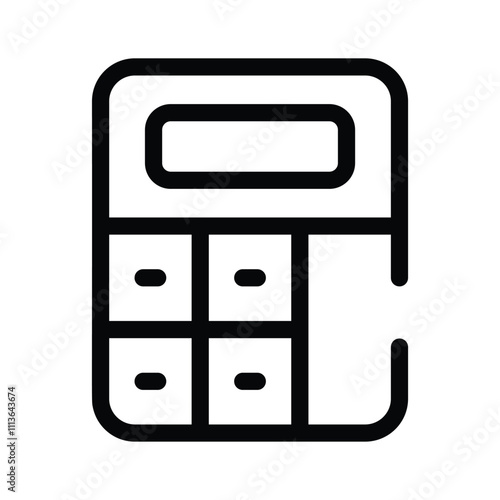 A calculator symbolizing mathematical calculations or finances
