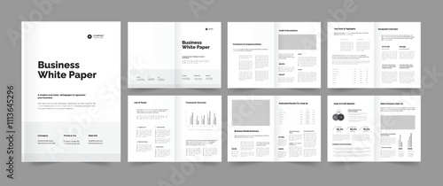 Modern Whitepaper Design, Business White Paper Template