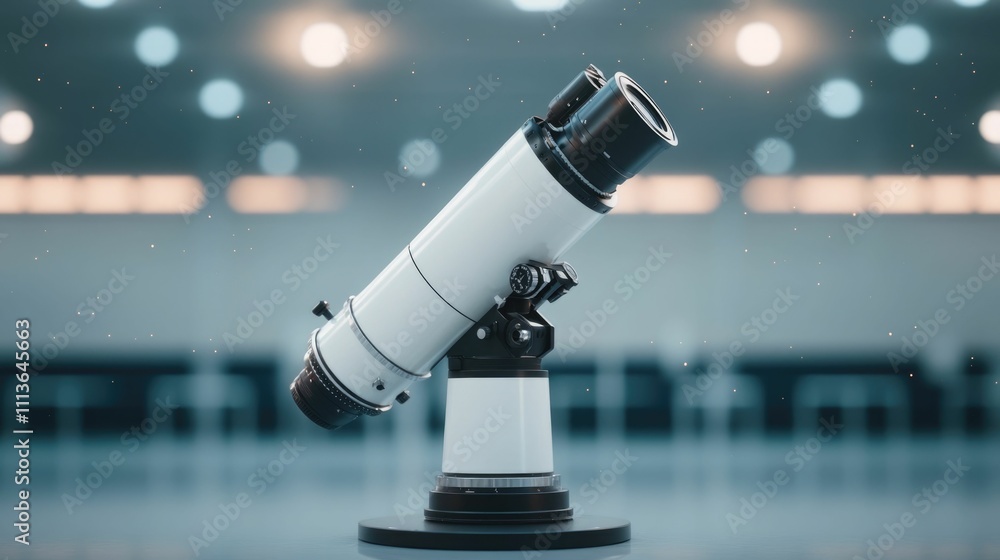 Fototapeta premium Telescope Based Astronomy Lessons Emphasizing Student Engagement and Hands On STEM Learning in the Classroom or Outdoor Observatory Setting