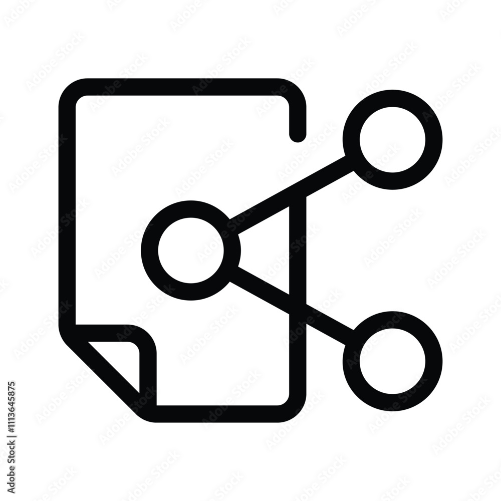 A share symbol representing content sharing or connections A share symbol representing content sharing or connections