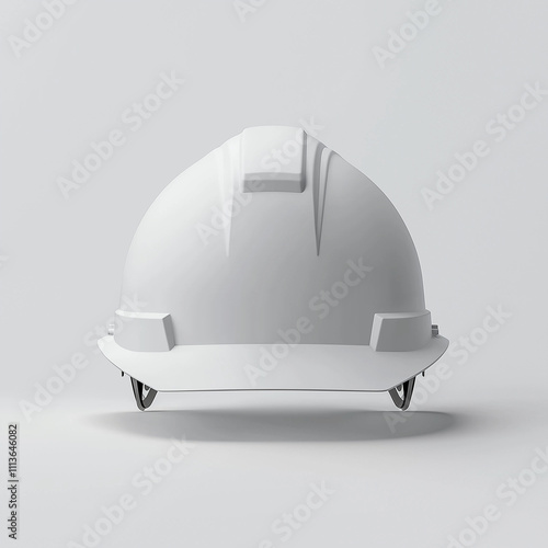 Safety helmet mockup on a grey background photo