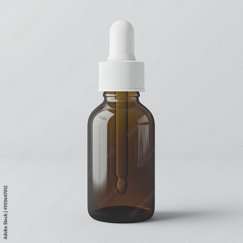 Glass dropper bottle mockup Glass dropper bottle mockup