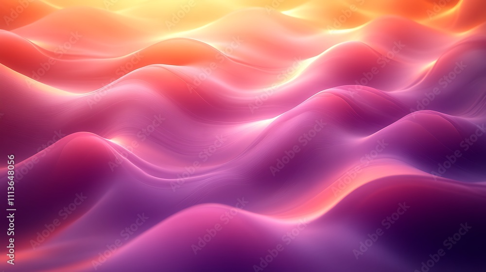 Abstract wavy background with vibrant pink, orange, and purple hues. Abstract wavy background with vibrant pink, orange, and purple hues.