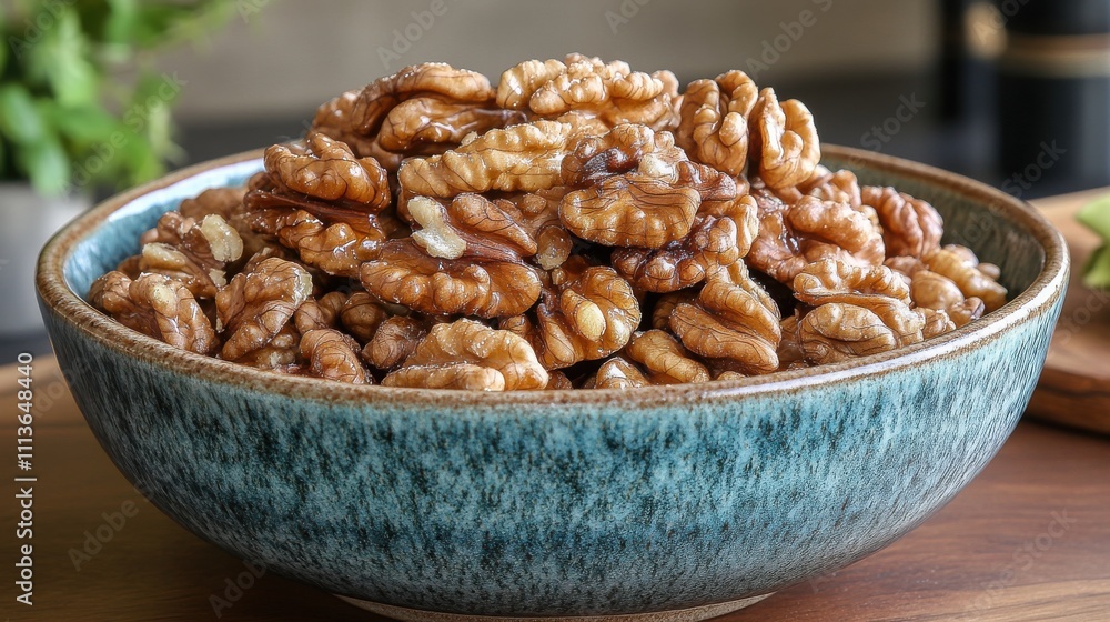 a bowl of walnuts a bowl of walnuts