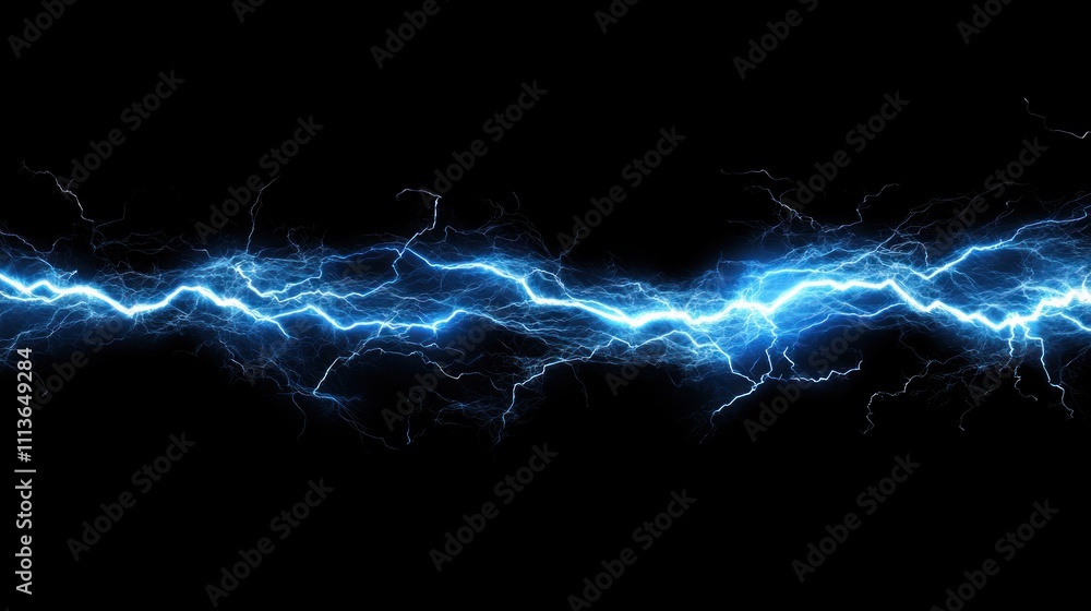 EMP burst with expanding blue energy field on a solid black background EMP burst with expanding blue energy field on a solid black background