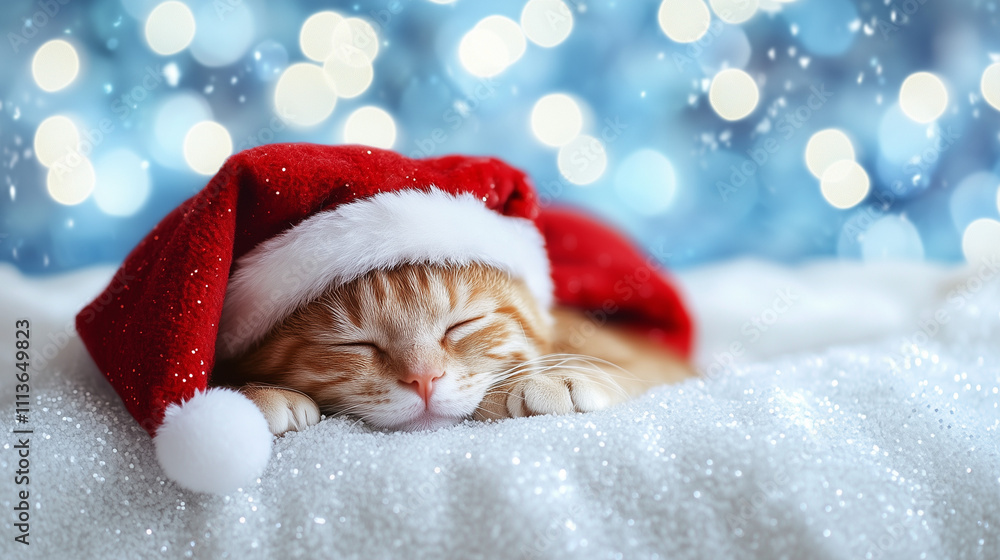 Christmas time with cat Christmas time with cat