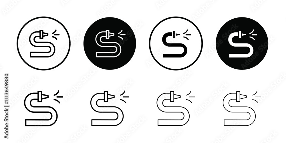garden hose icon Outline vector for web ui garden hose icon Outline vector for web ui
