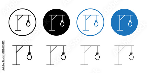 gallows icon Outline vector for web ui