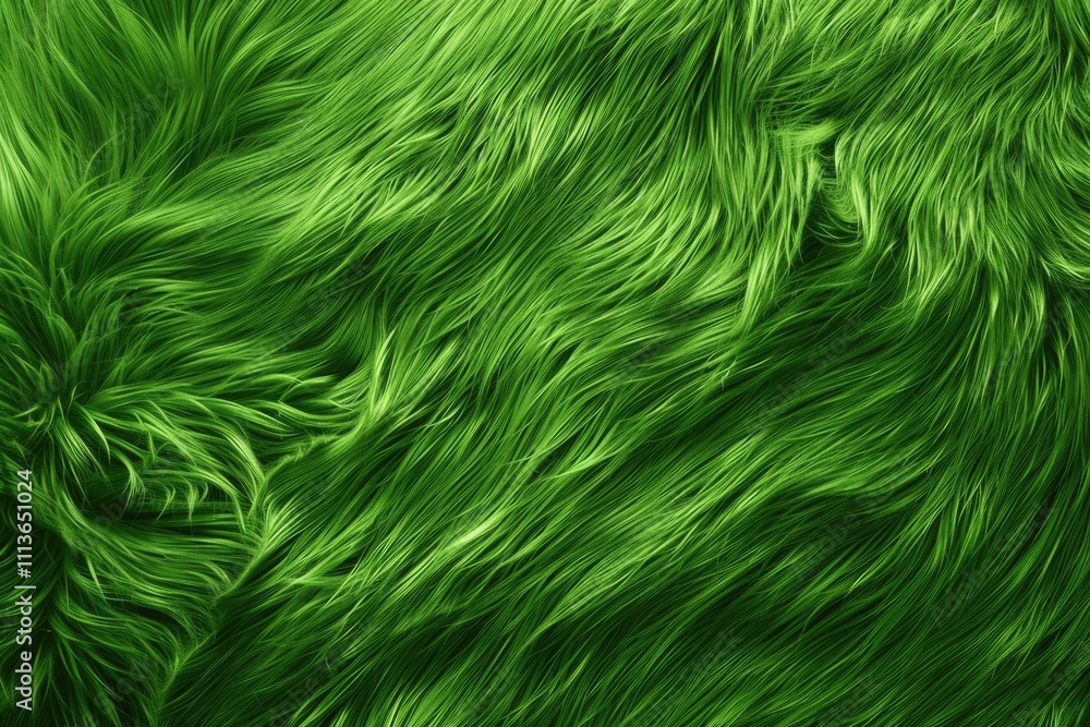 Green background with long fur texture with place for text. Green background with long fur texture with place for text.