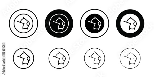 Knee Orthopedic Brace icon Outline vector for web ui