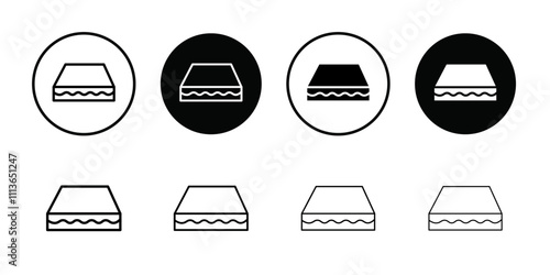 Latex mattress material icon Outline vector for web ui