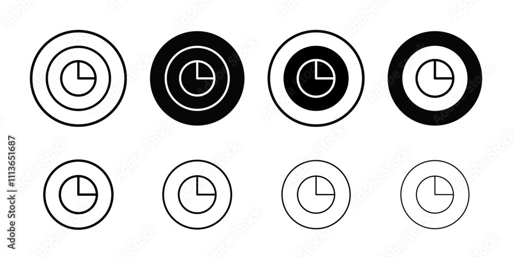 Market share icon Outline vector for web ui Market share icon Outline vector for web ui