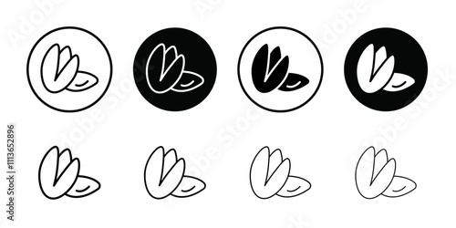 pistachio icon Outline vector for web ui
