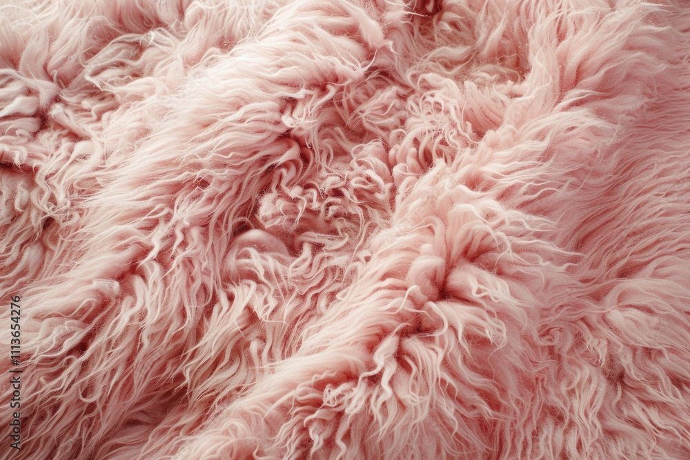 Soft pink sheep fur textured in pastel color for background Soft pink sheep fur textured in pastel color for background