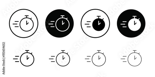 testing time icon Outline vector for web ui