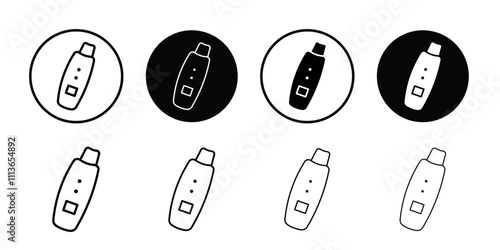 Ultrasonic face skin scrubber icon Outline vector for web ui