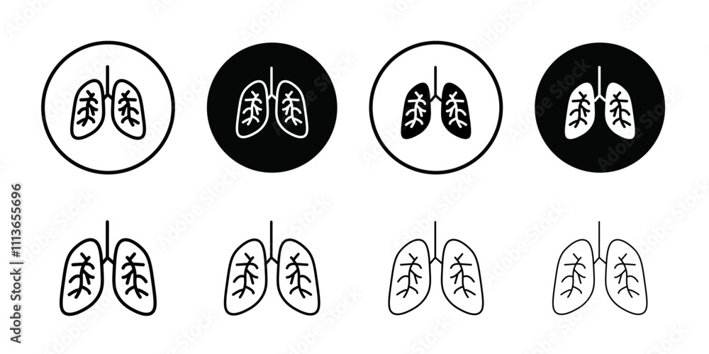 Asthma icon Outline vector for web ui Asthma icon Outline vector for web ui