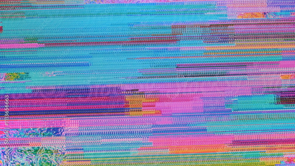 Glitch camera effect. Retro VHS background. Old video template. No signal. Static TV noise, bad TV signal Glitch camera effect. Retro VHS background. Old video template. No signal. Static TV noise, bad TV signal
