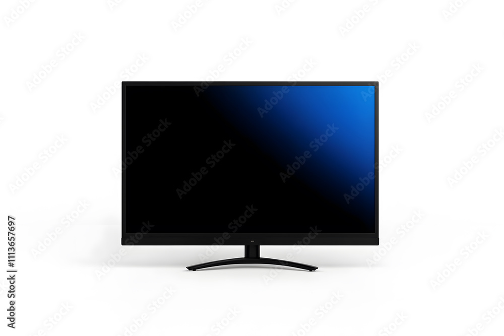 LCD tv isolated on white background, mock up LCD tv isolated on white background, mock up