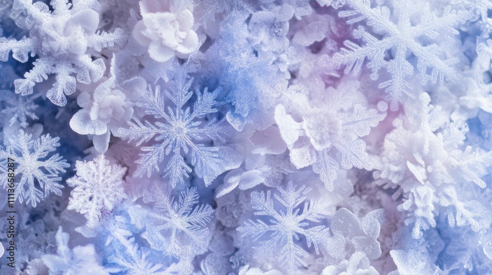 Fototapeta premium Elegant Snowflake Pattern Overlay