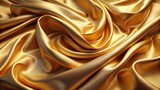 Smooth, golden fabric draped in soft folds , elegant, luxury, fabric, texture, elegant, shiny, gold, glamour
