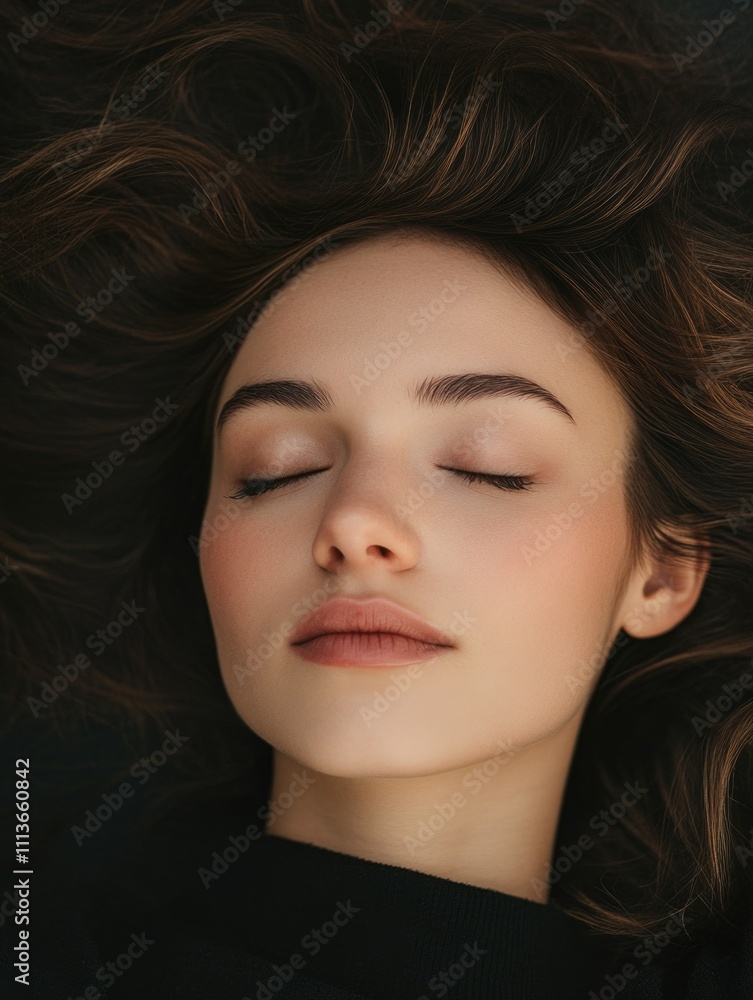 Serene Beauty Resting on Pillow Serene Beauty Resting on Pillow