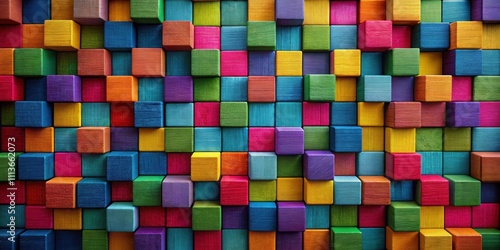 Abstract and vibrant blocks pattern on a dark canvas , abstract, vibrant, blocks, pattern, dark, canvas, texture, geometric