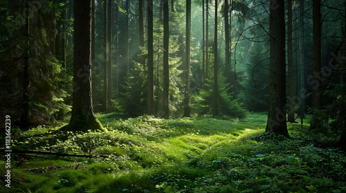 Forest Backgrounds: Lush, natural settings featuring trees, foliage, and woodland environments.