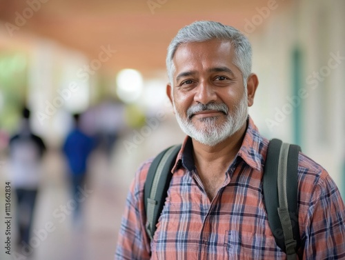 Happy Man in School Uniform