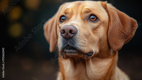 a dog sitting looking at the camera