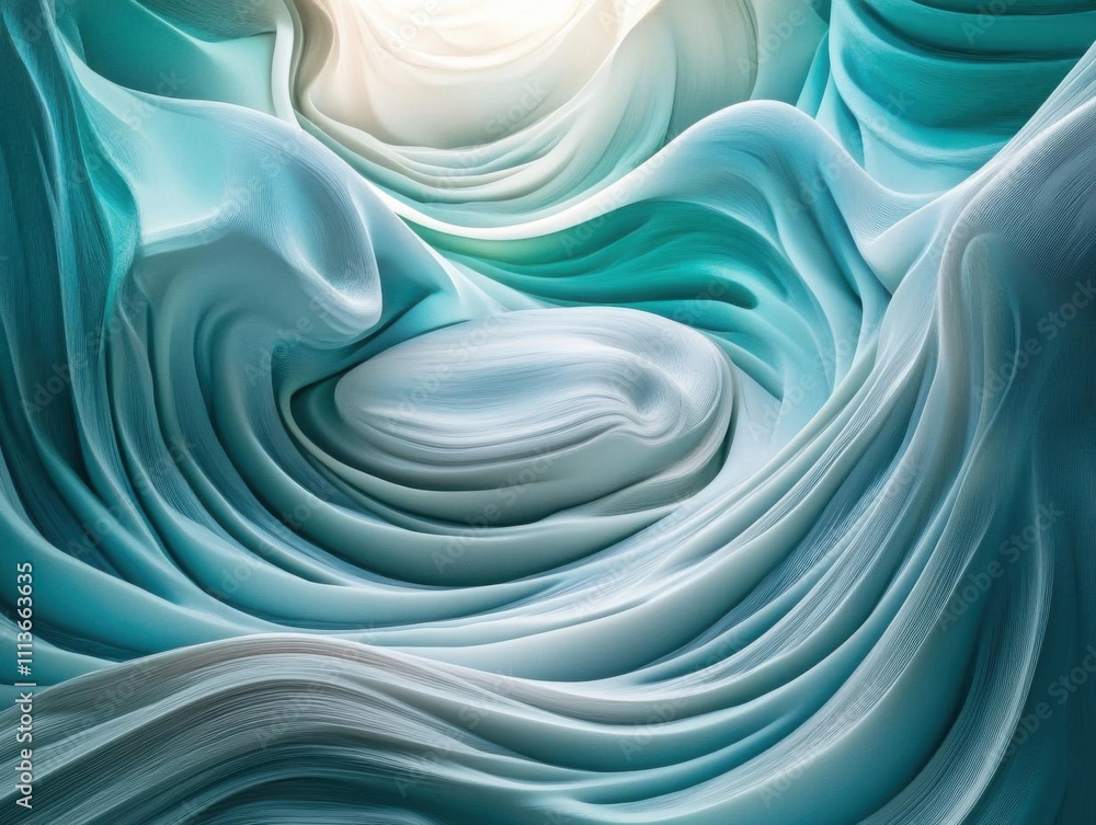 Abstract Swirling Blue and White Canvas - A Textural Exploration of Form and Light Abstract Swirling Blue and White Canvas - A Textural Exploration of Form and Light