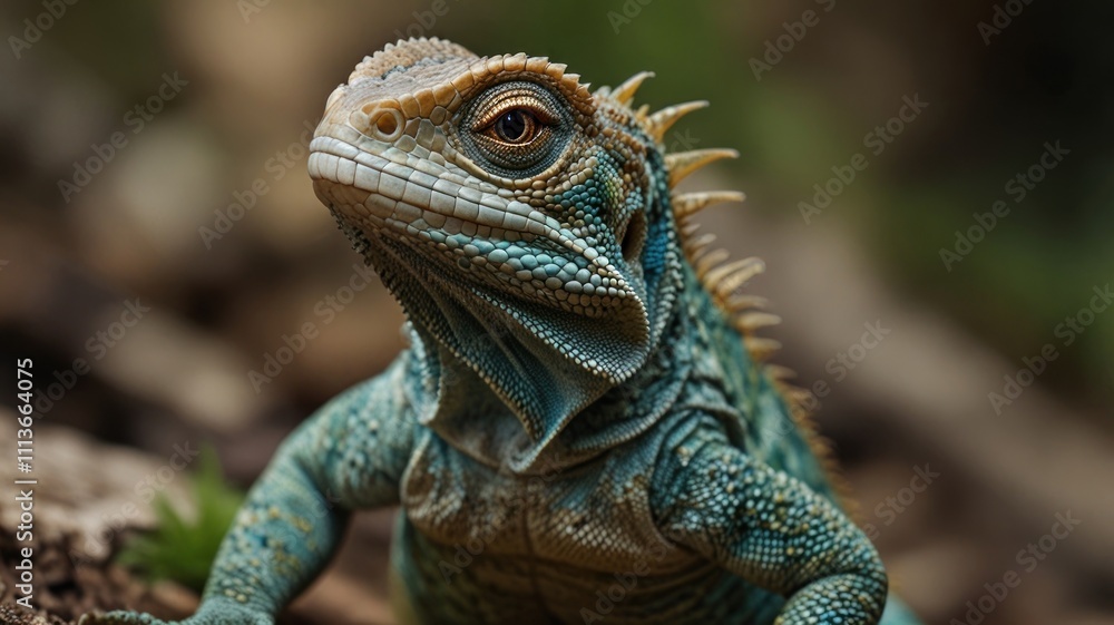 Obraz premium Stunning Lizard Closeup