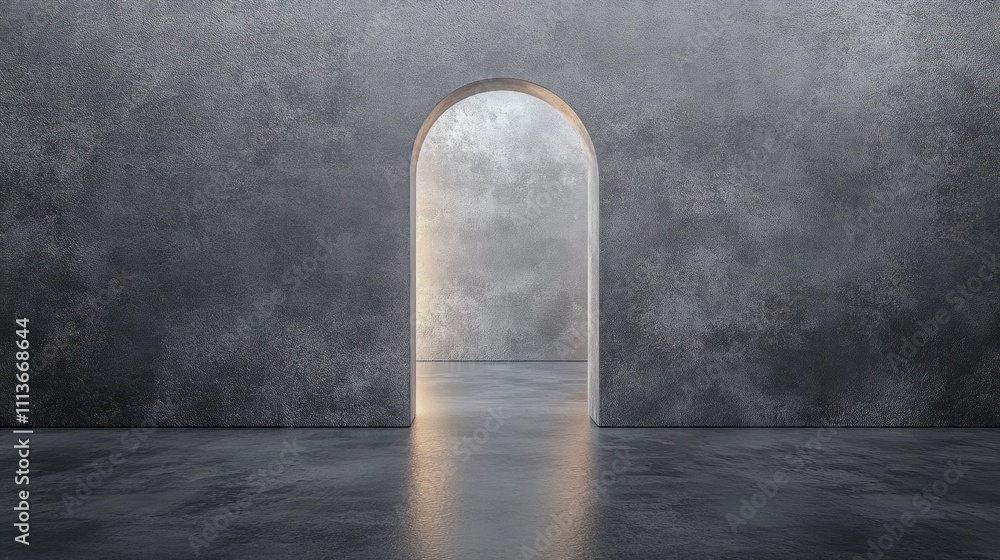 Mysterious Archway Opening to Unseen Realms Surreal Architectural Mysterious Archway Opening to Unseen Realms Surreal Architectural