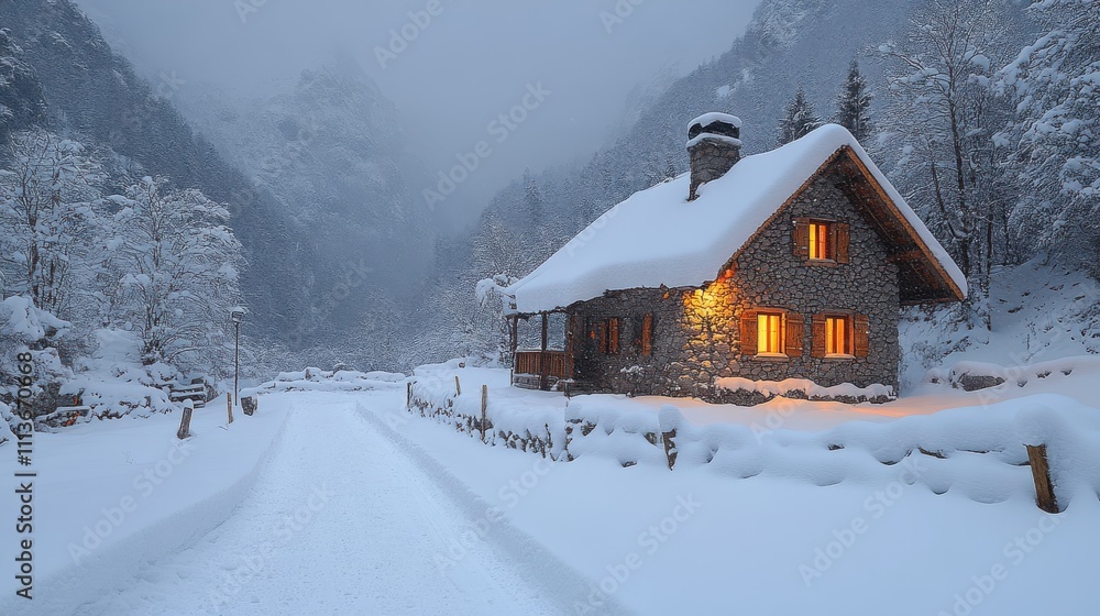 a house covered in snow a house covered in snow