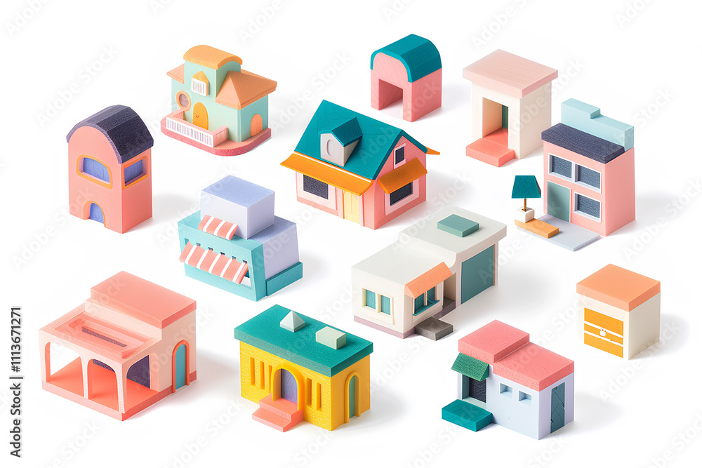 可愛い住宅のアイコン素材 可愛い住宅のアイコン素材