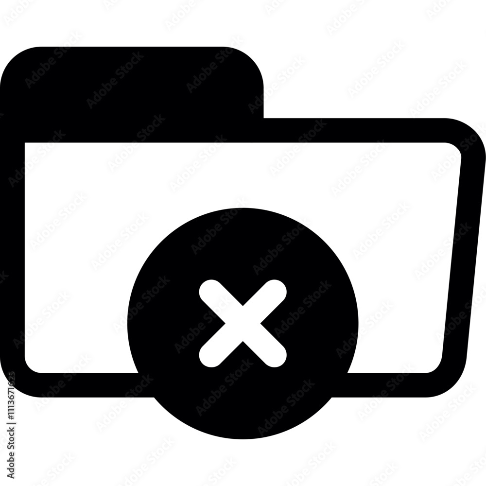 Obraz premium Folder Rejected Icon