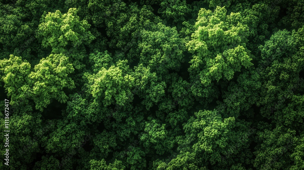 Lush green forest canopy viewed from above; dense foliage creates a textured background. Ideal for nature, environmental, or conservation projects, showcasing biodiversity and ecosystem health. Lush green forest canopy viewed from above; dense foliage creates a textured background. Ideal for nature, environmental, or conservation projects, showcasing biodiversity and ecosystem health.