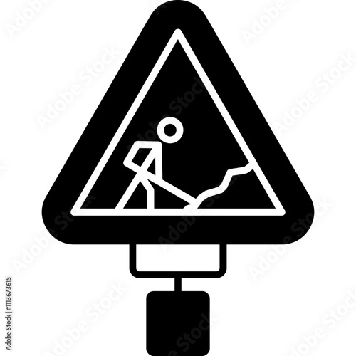 Road Work Ahead Icon
