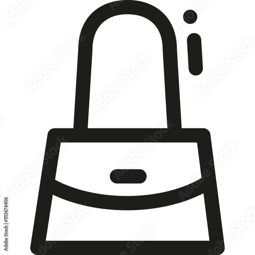 Stylish bag icon representing modern fashion trends and accessories for stylish individuals