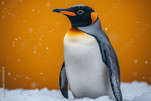 Wallpaper Mural King Penguin in Snowy Winter Landscape Torontodigital.ca