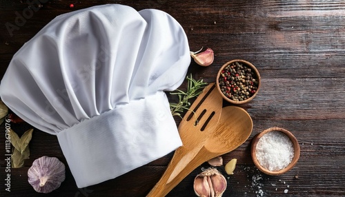chef hat and spoon