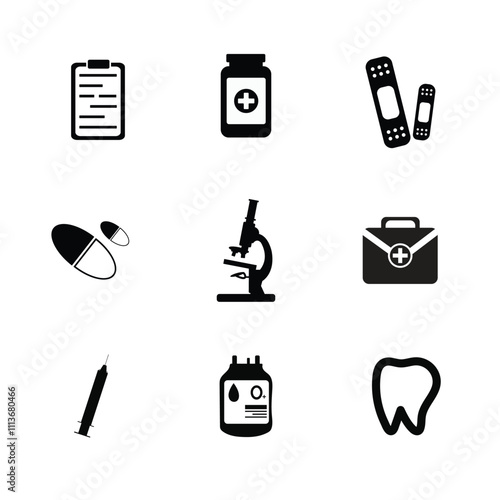 Medical healthcare Icon Set
