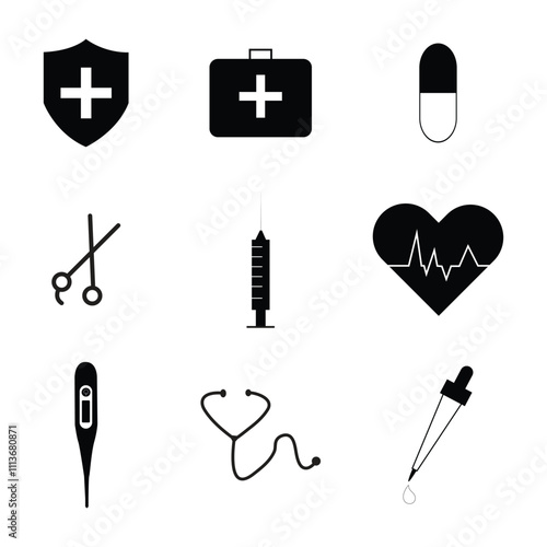 Essential Medical Icons for Healthcare Applications and Websites
