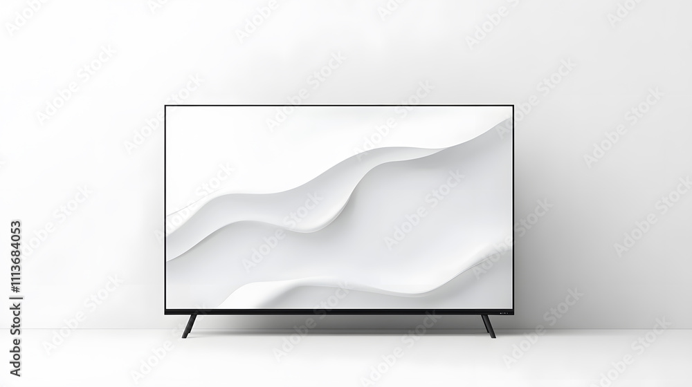 LCD tv isolated on white background, mock up LCD tv isolated on white background, mock up