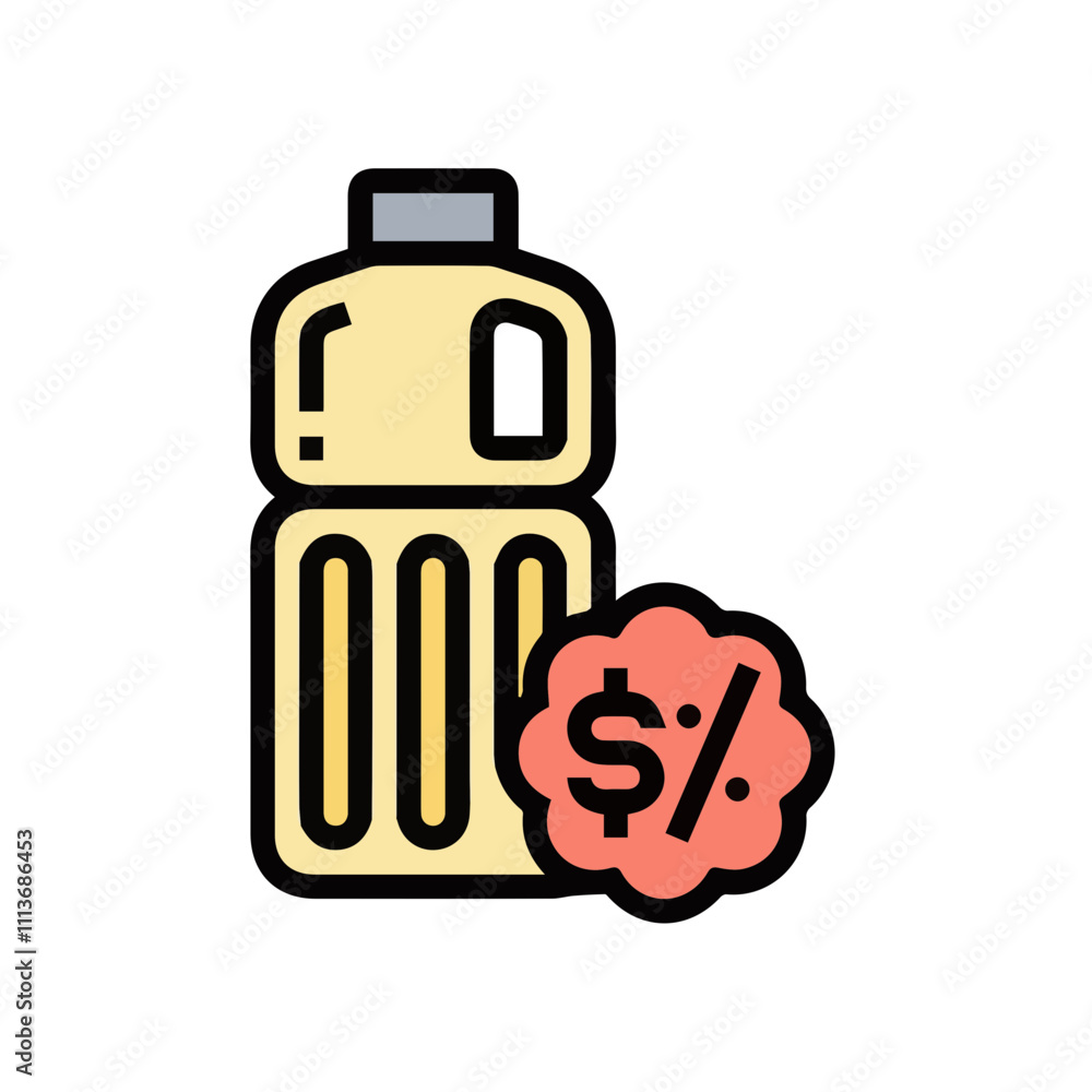 Oil icon symbol vector image Illustration
