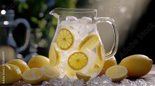 Refreshing Lemonade with Lemon Slices