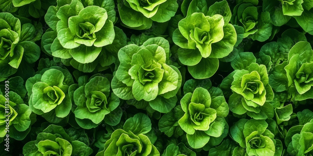 Lush Green Lettuce Leaves in Neat Rows Capturing the Vibrant Texture and Freshness of a Healthy Vegetable Crop Ready for Harvest Lush Green Lettuce Leaves in Neat Rows Capturing the Vibrant Texture and Freshness of a Healthy Vegetable Crop Ready for Harvest