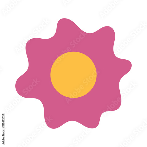 Colorful Floral Abstract Shapes Vector - 08